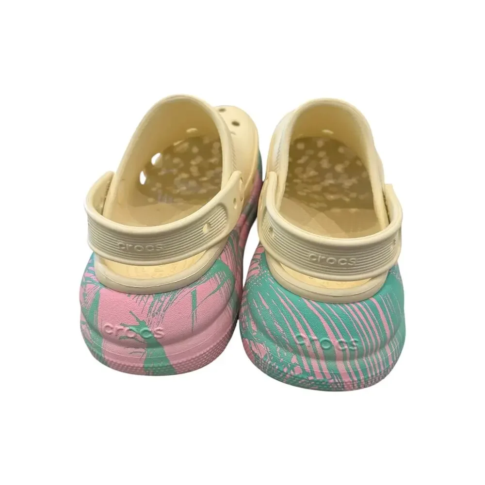 Crocs Classic Crush Clog Spring Break Vanilla M5 W7 Platform